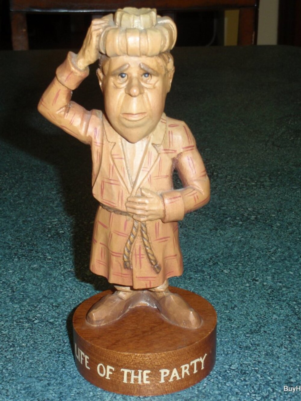 **ULTRA RARE** ANRI "Life of the Party" Caricature Woodcarving Figurine #52222/4